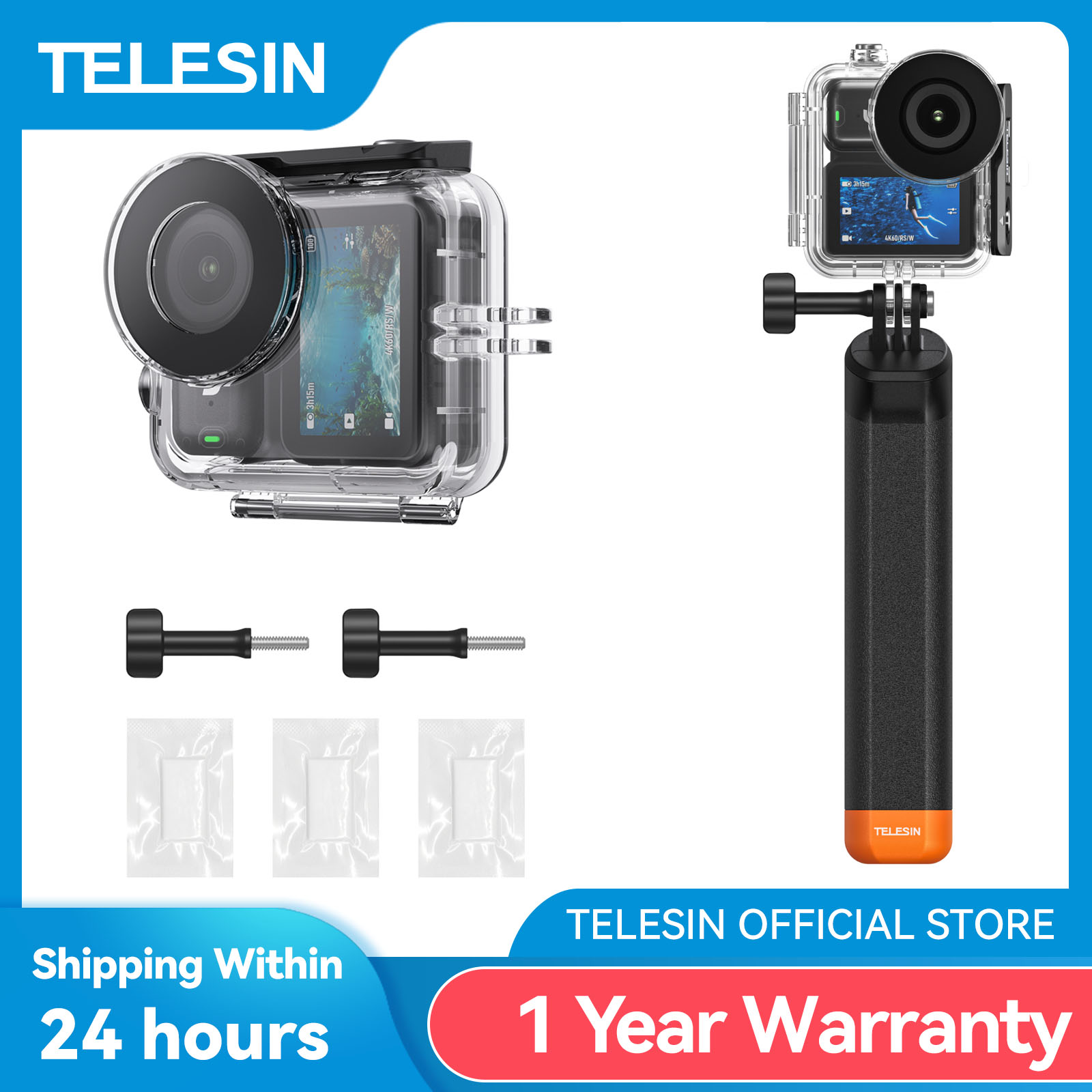 TELESIN 60M Diving Waterproof  - Fishing Boat Cover 评论和价格